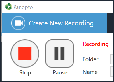 stop recording