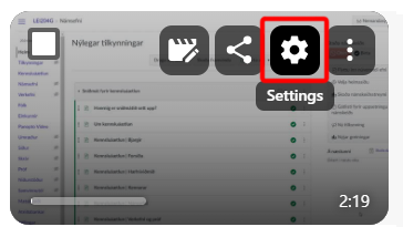 Panopto video settings