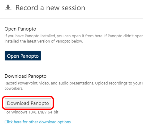 download Panopto