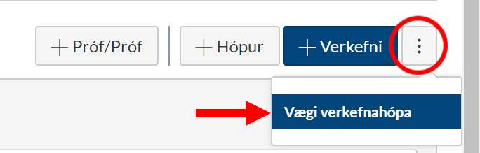 vægi virkjað