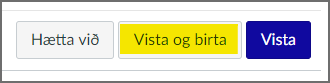 vista og birta