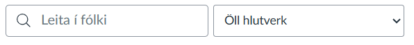 leita að fólki - öll hlutverk
