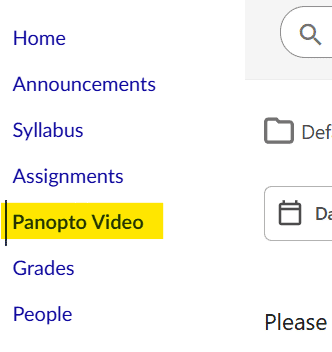 panopto video link