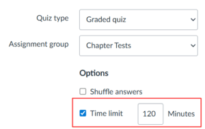 time limit classic quizzes