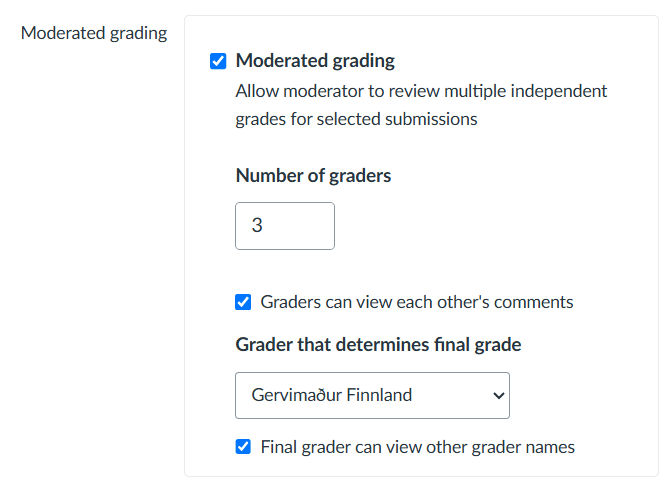 moderated-grading