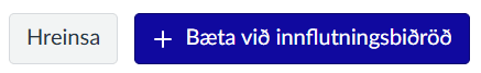bæta við í innflutningsbiðröð